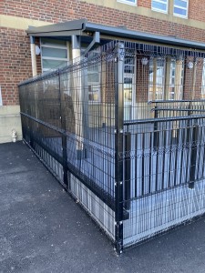 Mesh security fence